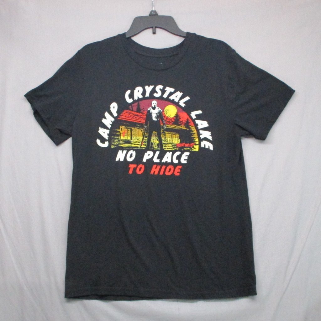 Friday The 13th Graphic Print T-Shirt Black Men Size | L